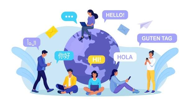 Global community illustration