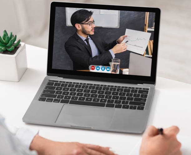 Online tutoring session
